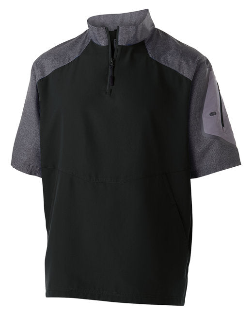 Custom Embroidered Holloway Unisex Ultra-Lightweight Aero-Tec™ Raider Short-Sleeve Warm-Up Pullover - 229545