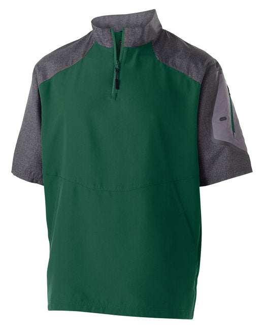 Custom Embroidered Holloway Unisex Ultra-Lightweight Aero-Tec™ Raider Short-Sleeve Warm-Up Pullover - 229545
