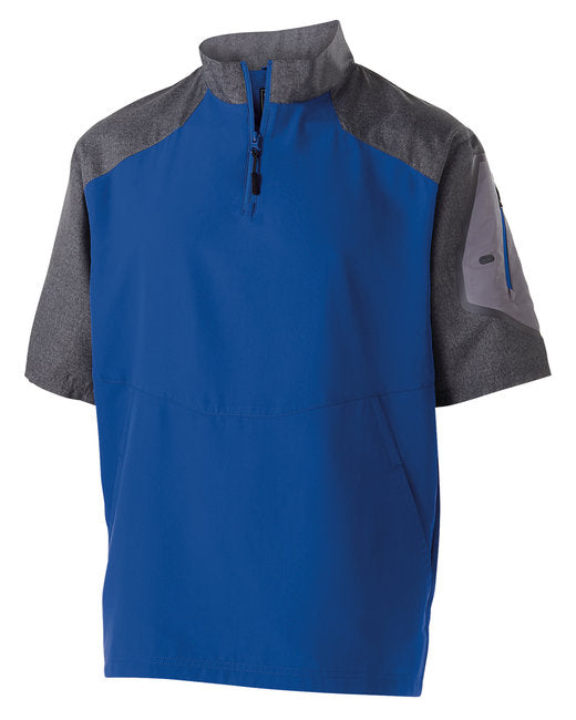 Custom Embroidered Holloway Unisex Ultra-Lightweight Aero-Tec™ Raider Short-Sleeve Warm-Up Pullover - 229545