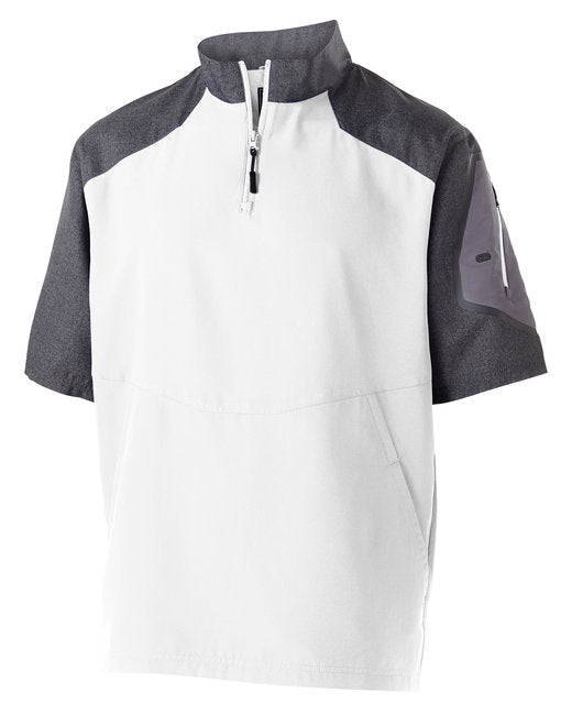Custom Embroidered Holloway Unisex Ultra-Lightweight Aero-Tec™ Raider Short-Sleeve Warm-Up Pullover - 229545