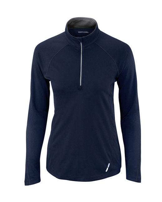 Custom Embroidered North End Ladies' Radar Quarter-Zip Performance Long-Sleeve Top - 78187