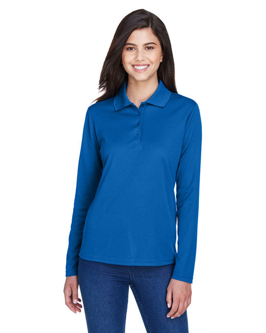 Custom Embroidered CORE365 Ladies' Pinnacle Performance Long-Sleeve Piqué Polo - 78192