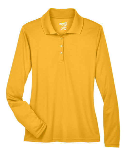 Custom Embroidered CORE365 Ladies' Pinnacle Performance Long-Sleeve Piqué Polo - 78192