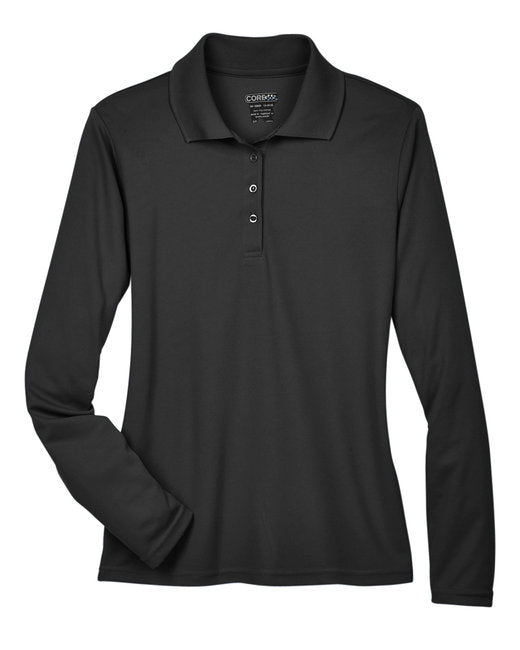 Custom Embroidered CORE365 Ladies' Pinnacle Performance Long-Sleeve Piqué Polo - 78192