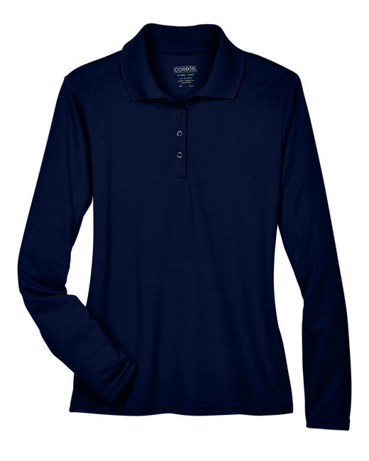 Custom Embroidered CORE365 Ladies' Pinnacle Performance Long-Sleeve Piqué Polo - 78192