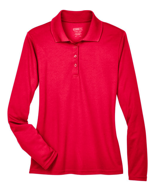 Custom Embroidered CORE365 Ladies' Pinnacle Performance Long-Sleeve Piqué Polo - 78192