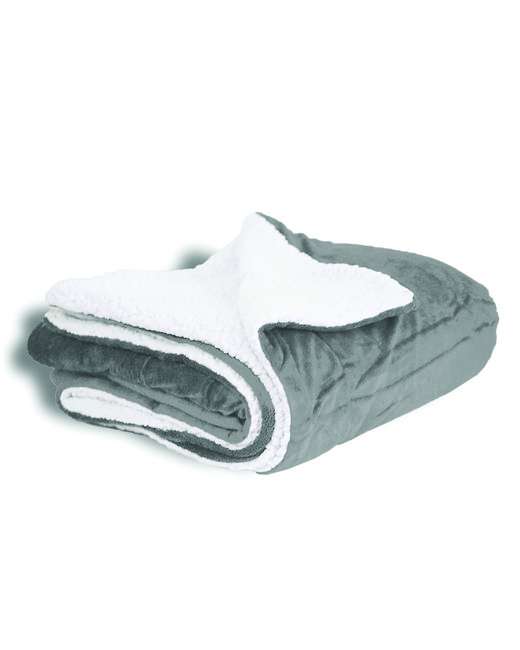 Custom Embroidered Alpine Fleece Micro Mink Sherpa Blanket - AB8712