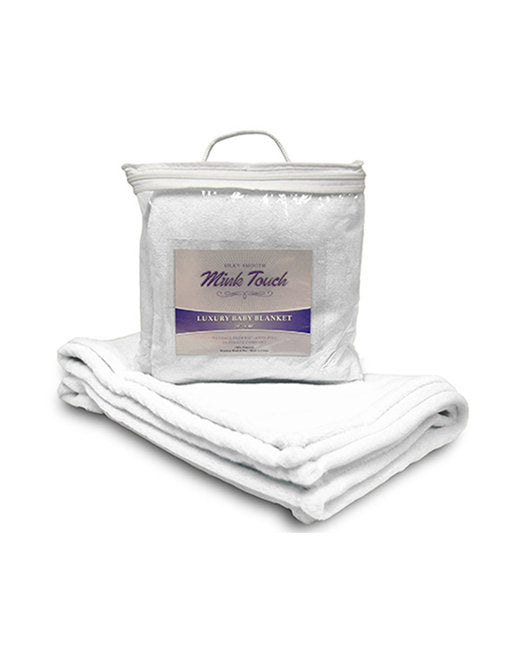 Custom Embroidered Alpine Fleece Mink Touch Luxury Baby Blanket - AB8722