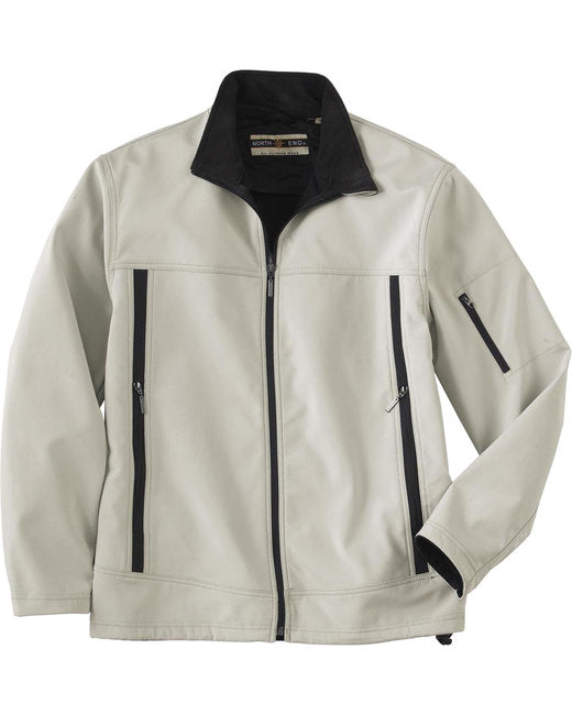 Custom Embroidered North End Men's Three-Layer Fleece Bonded Performance Soft Shell Jacket - 88099