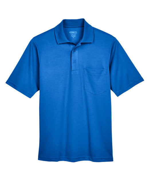 Custom Embroidered CORE365 Men's Origin Performance Piqué Polo with Pocket - AB88181P