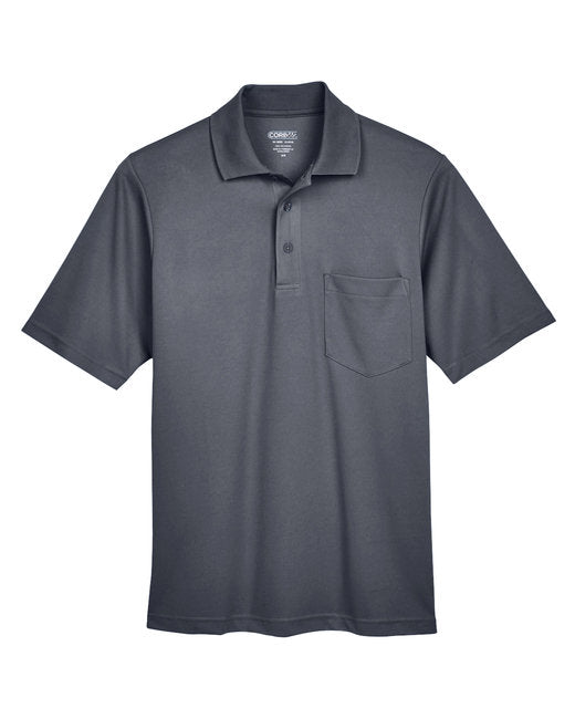 Custom Embroidered CORE365 Men's Origin Performance Piqué Polo with Pocket - AB88181P