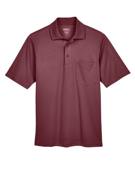 Custom Embroidered CORE365 Men's Origin Performance Piqué Polo with Pocket - AB88181P