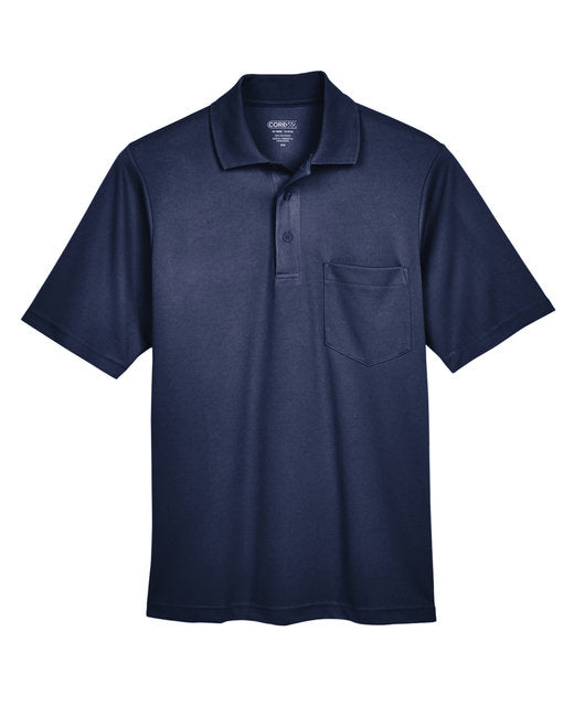 Custom Embroidered CORE365 Men's Origin Performance Piqué Polo with Pocket - AB88181P