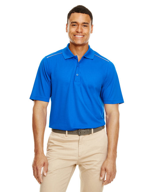 Custom Embroidered CORE365 Men's Radiant Performance Piqué Polo with Reflective Piping - 88181R