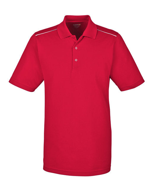 Custom Embroidered CORE365 Men's Radiant Performance Piqué Polo with Reflective Piping - 88181R
