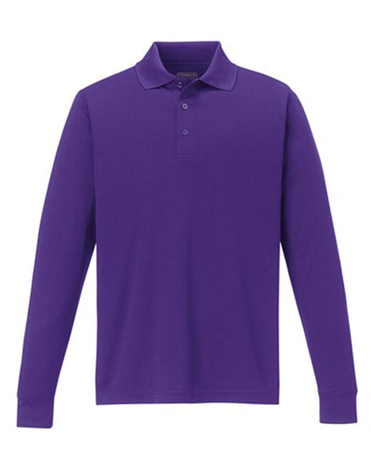 Custom Embroidered CORE365 Men's Pinnacle Performance Long-Sleeve Piqué Polo - 88192