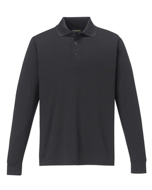 Custom Embroidered CORE365 Men's Pinnacle Performance Long-Sleeve Piqué Polo - 88192
