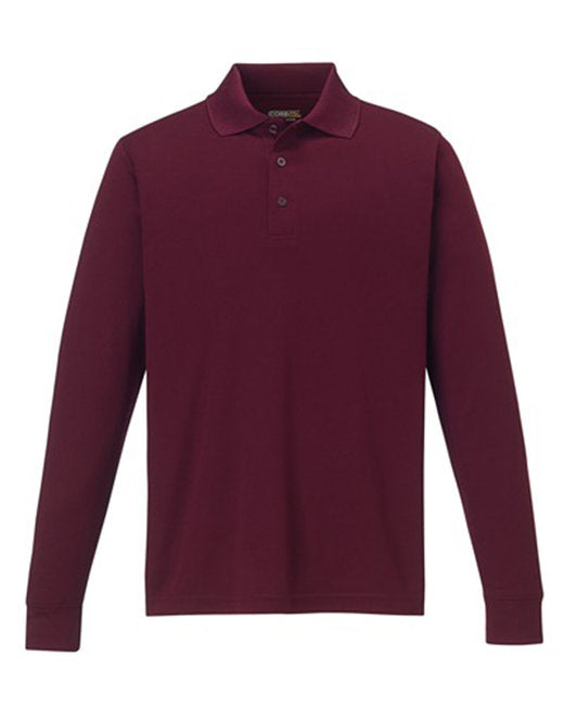 Custom Embroidered CORE365 Men's Pinnacle Performance Long-Sleeve Piqué Polo - 88192