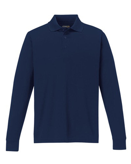 Custom Embroidered CORE365 Men's Pinnacle Performance Long-Sleeve Piqué Polo - 88192