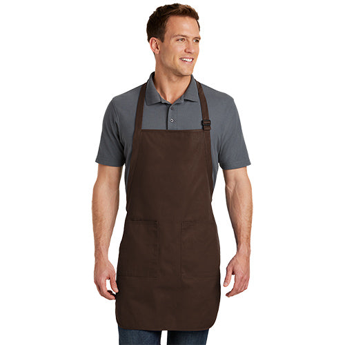 Custom Embroidered Port Authority® Full-Length Apron with Pockets - A500