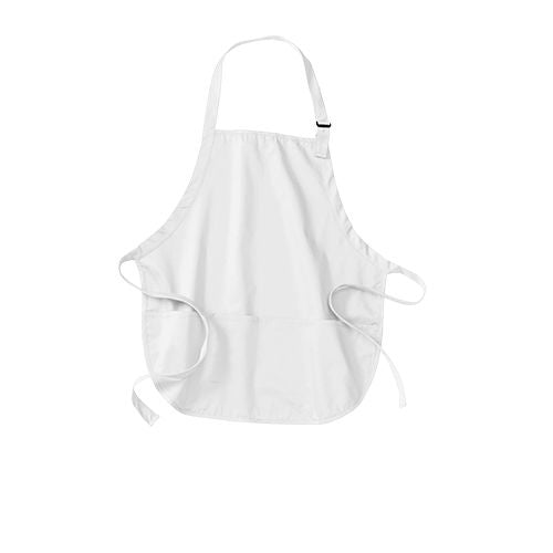 Custom Embroidered Port Authority® Medium-Length Apron with Pouch Pockets - A510