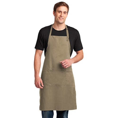 Custom Embroidered Port Authority® Easy Care Extra Long Bib Apron with Stain Release - A700