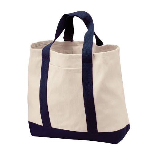 Custom Embroidered Port Authority® - Ideal Twill Two-Tone Shopping Tote - B400