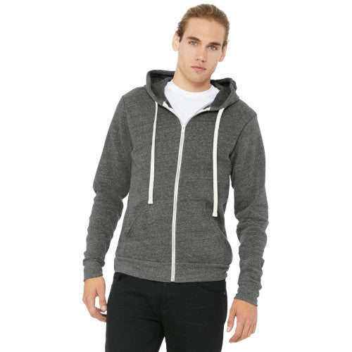 Custom Embroidered BELLA+CANVAS ® Unisex Triblend Sponge Fleece Full-Zip Hoodie - BC3909