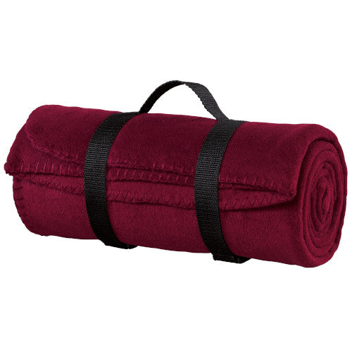 Custom Embroidered Port Authority® - Value Fleece Blanket with Strap - BP10