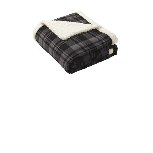 Custom Embroidered Port Authority ® Flannel Sherpa Blanket - BP43