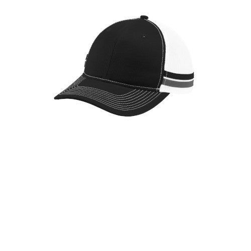Custom Embroidered Port Authority ® 2-Stripe Snapback Trucker Cap - C113