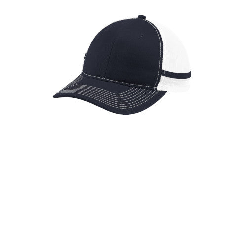 Custom Embroidered Port Authority ® 2-Stripe Snapback Trucker Cap - C113