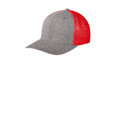Custom Embroidered Port Authority ® Flexfit ® Melange Mesh Back Trucker Cap - C302