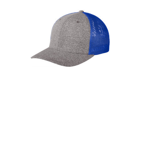 Custom Embroidered Port Authority ® Flexfit ® Melange Mesh Back Trucker Cap - C302