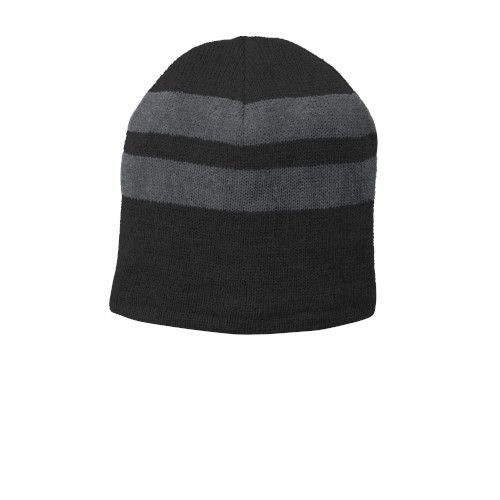 Custom Embroidered Port & Company® Fleece-Lined Striped Beanie Cap - C922