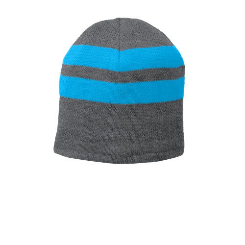 Custom Embroidered Port & Company® Fleece-Lined Striped Beanie Cap - C922