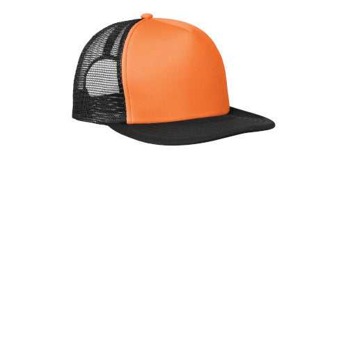 Custom Embroidered District® Flat Bill Snapback Trucker Cap - DT624