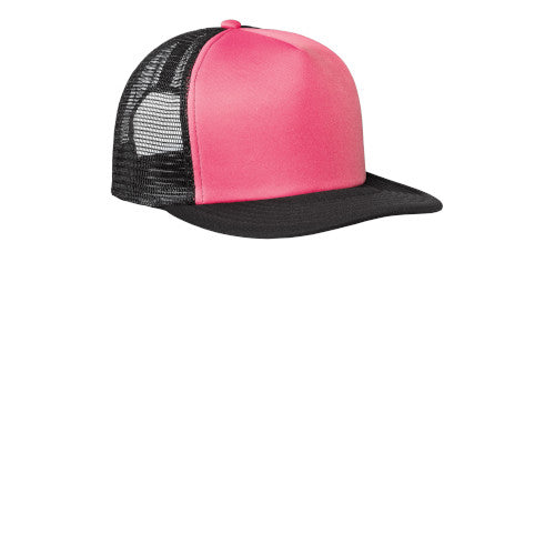 Custom Embroidered District® Flat Bill Snapback Trucker Cap - DT624