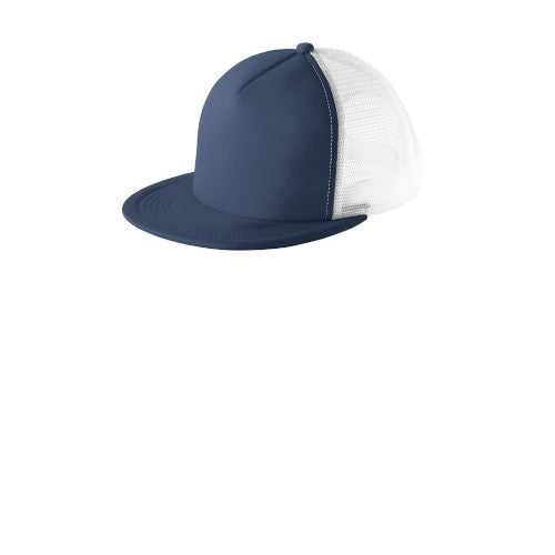 Custom Embroidered District® Flat Bill Snapback Trucker Cap - DT624