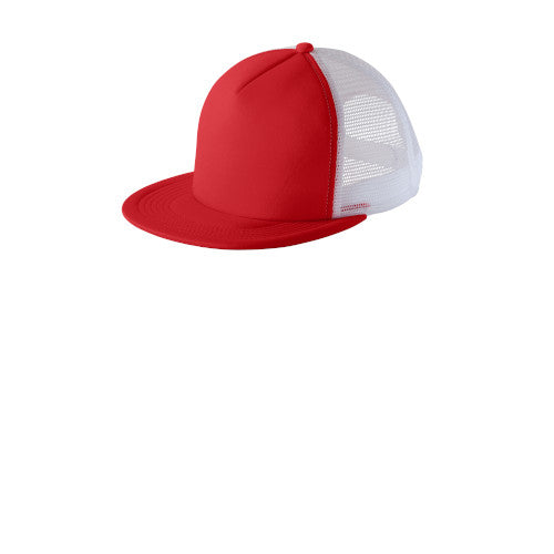 Custom Embroidered District® Flat Bill Snapback Trucker Cap - DT624