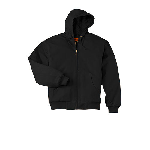 Custom Embroidered Cornerstone® Duck Cloth Hooded Work Jacket - J763H