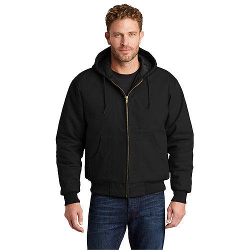 Custom Embroidered Cornerstone® Duck Cloth Hooded Work Jacket - J763H