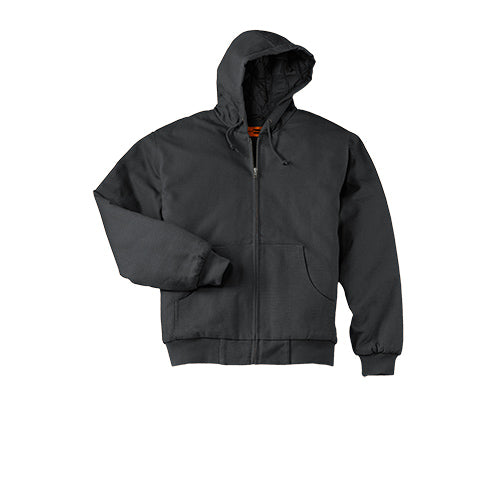 Custom Embroidered Cornerstone® Duck Cloth Hooded Work Jacket - J763H