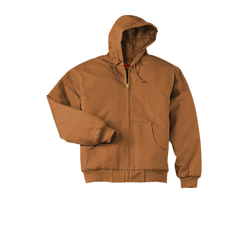 Custom Embroidered Cornerstone® Duck Cloth Hooded Work Jacket - J763H