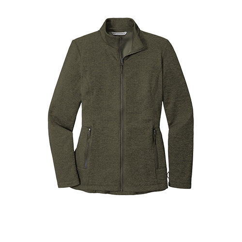 Custom Embroidered Port Authority® Ladies Collective Striated Fleece Jacket - L905