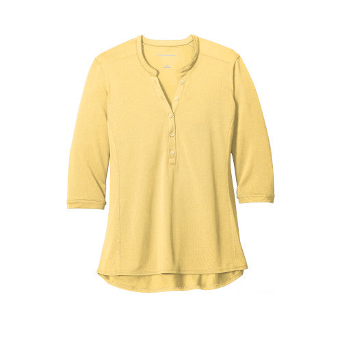 Custom Embroidered Port Authority ® Ladies UV Choice Pique Henley - LK750