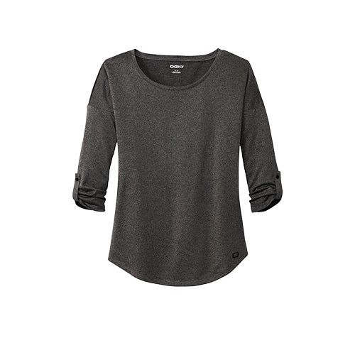 Custom Embroidered OGIO® Ladies Gravitate Scoop 3/4-Sleeve - LOG141