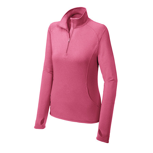 Custom Embroidered Sport-Tek® Ladies Sport-Wick® Stretch 1/2-Zip Pullover - LST850