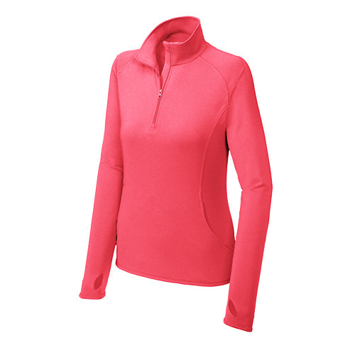 Custom Embroidered Sport-Tek® Ladies Sport-Wick® Stretch 1/2-Zip Pullover - LST850