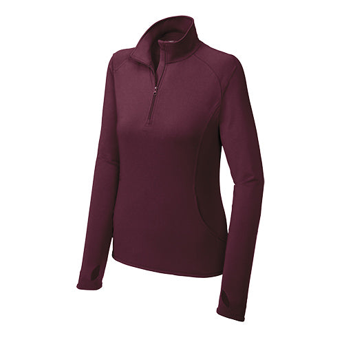 Custom Embroidered Sport-Tek® Ladies Sport-Wick® Stretch 1/2-Zip Pullover - LST850